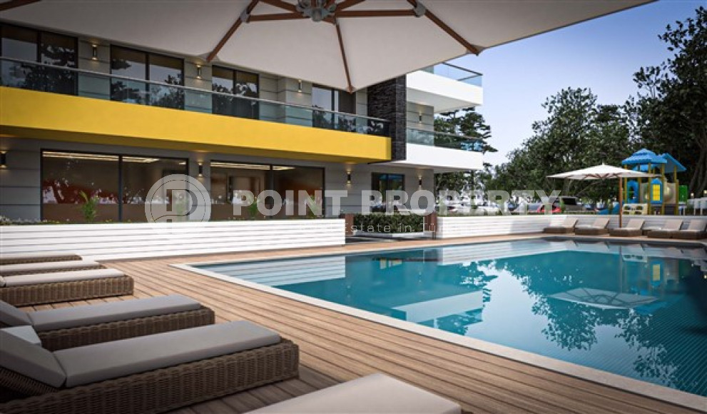 Просторные квартиры 3+1 и 4+2 садовые дуплексы, 145-245м² в новом комплексе в районе Оба, Алания-id-2522-фото-9