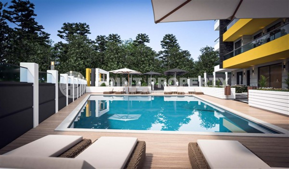 Просторные квартиры 3+1 и 4+2 садовые дуплексы, 145-245м² в новом комплексе в районе Оба, Алания-id-2522-фото-10