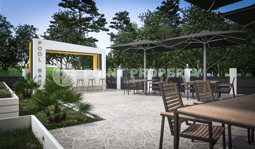 Просторные квартиры 3+1 и 4+2 садовые дуплексы, 145-245м² в новом комплексе в районе Оба, Алания-id-2522-фото-12