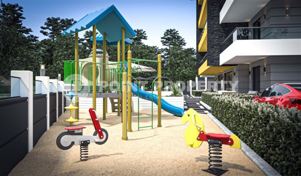 Просторные квартиры 3+1 и 4+2 садовые дуплексы, 145-245м² в новом комплексе в районе Оба, Алания-id-2522-фото-13