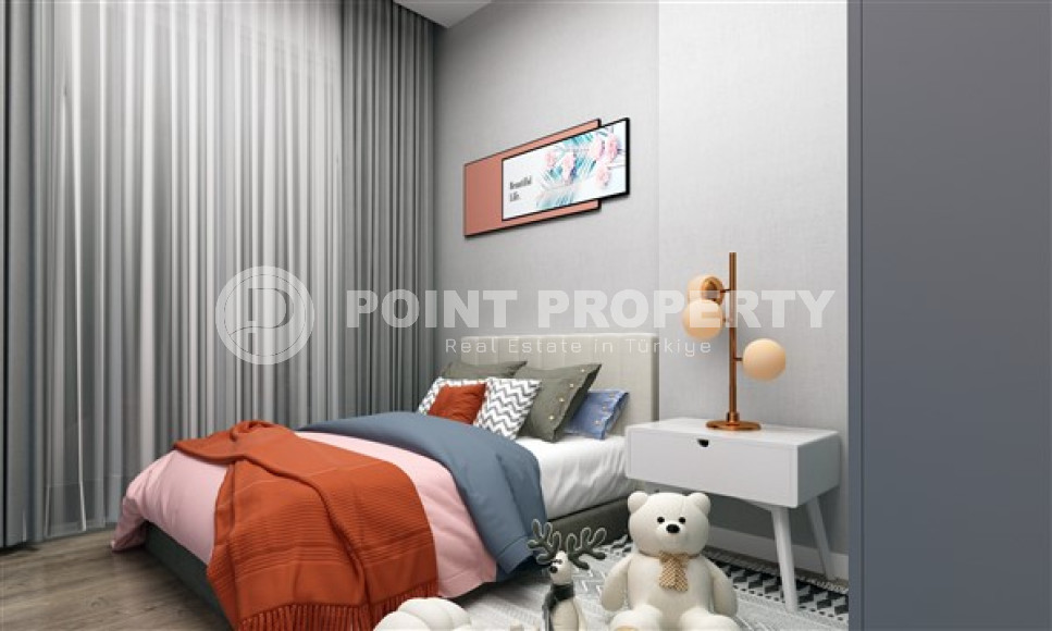 Просторные квартиры 3+1 и 4+2 садовые дуплексы, 145-245м² в новом комплексе в районе Оба, Алания-id-2522-фото-16