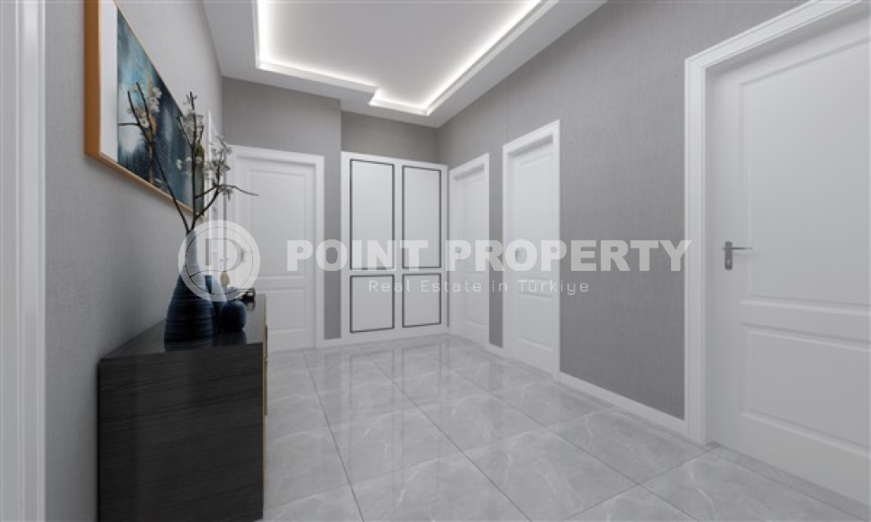 Просторные квартиры 3+1 и 4+2 садовые дуплексы, 145-245м² в новом комплексе в районе Оба, Алания-id-2522-фото-18