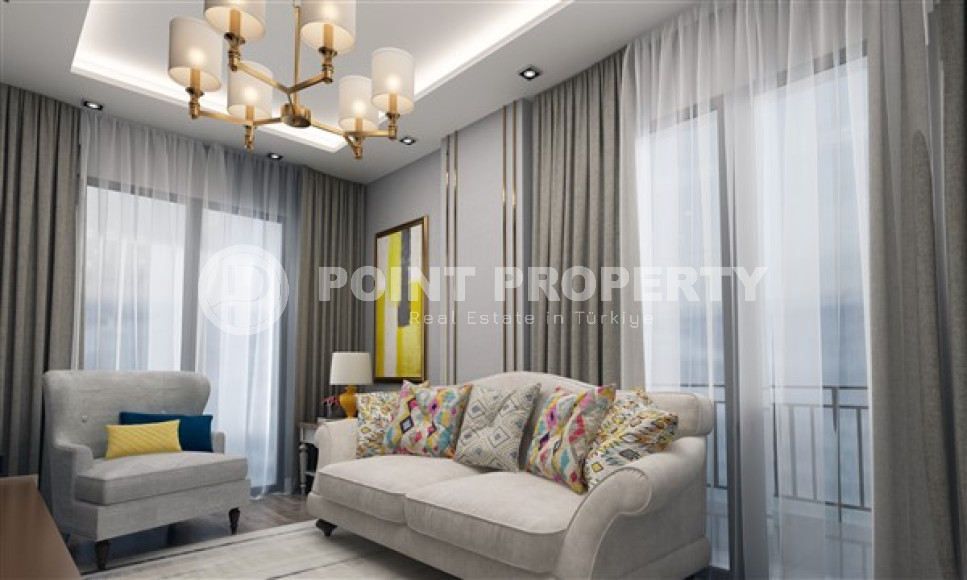 Просторные квартиры 3+1 и 4+2 садовые дуплексы, 145-245м² в новом комплексе в районе Оба, Алания-id-2522-фото-21