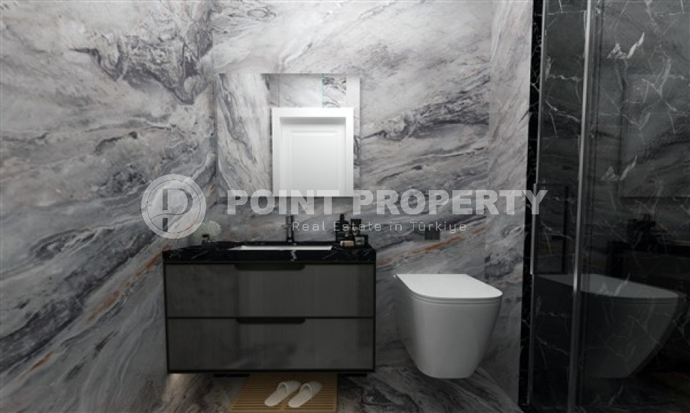 Просторные квартиры 3+1 и 4+2 садовые дуплексы, 145-245м² в новом комплексе в районе Оба, Алания-id-2522-фото-23