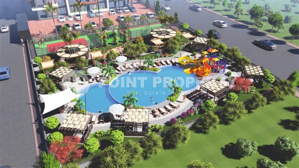 Квартира с одной спальней, 70м², в Арпачбахшиш, в районном центре Эрдемли, в 500м от моря-id-2523-фото-13