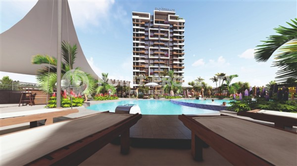 Квартира с одной спальней, 70м², в Арпачбахшиш, в районном центре Эрдемли, в 500м от моря-id-2523-фото-14