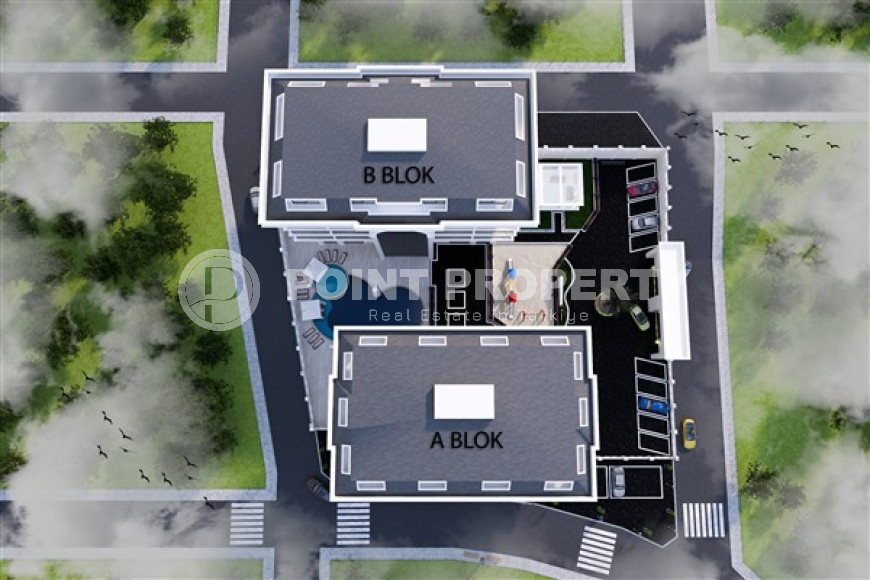 Апартаменты с тремя спальнями, 140м², в новом комплексе с хорошей инфраструктурой в центре Алании-id-2524-фото-3