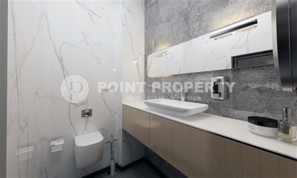 Апартаменты с тремя спальнями, 140м², в новом комплексе с хорошей инфраструктурой в центре Алании-id-2524-фото-21