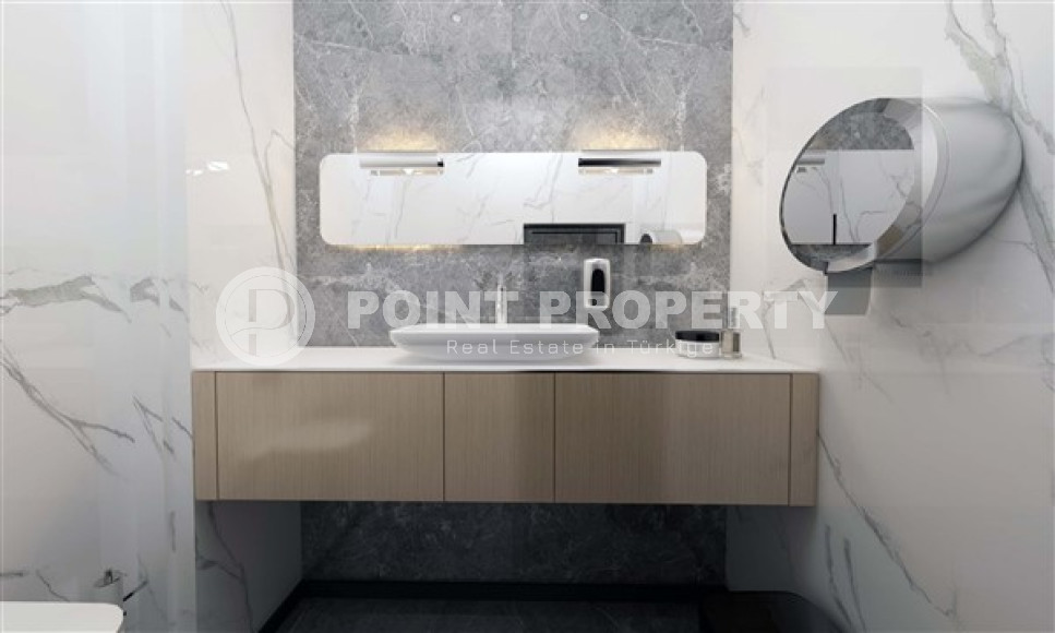 Апартаменты с тремя спальнями, 140м², в новом комплексе с хорошей инфраструктурой в центре Алании-id-2524-фото-22