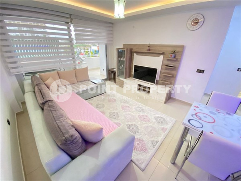 Ухоженная квартира 1+1, 72м², в отличном комплексе в 150м от моря в районе Алании Кестель-id-2525-фото-3