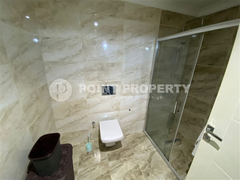 Ухоженная квартира 1+1, 72м², в отличном комплексе в 150м от моря в районе Алании Кестель-id-2525-фото-13