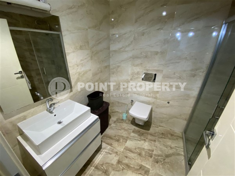 Ухоженная квартира 1+1, 72м², в отличном комплексе в 150м от моря в районе Алании Кестель-id-2525-фото-14