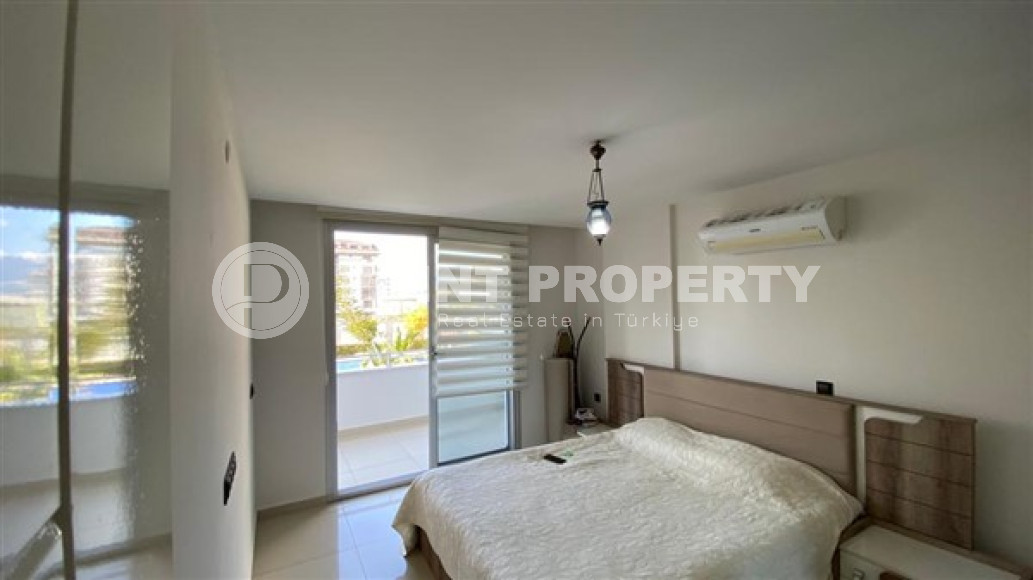 Ухоженная квартира 1+1, 72м², в отличном комплексе в 150м от моря в районе Алании Кестель-id-2525-фото-18