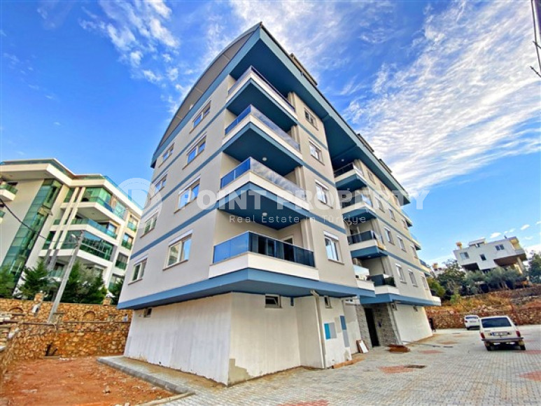 One-bedroom apartment, 70m² in a new complex with a swimming pool 1200m from the sea in Upper Oba, Alanya-id-2532-photo-3