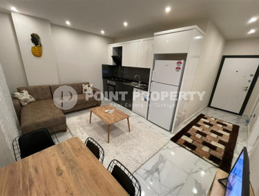 Furnished one-bedroom apartment, 48m², in a new residence with infrastructure in Oba, Alanya-id-2539-photo-2