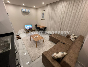 Furnished one-bedroom apartment, 48m², in a new residence with infrastructure in Oba, Alanya-id-2539-photo-3