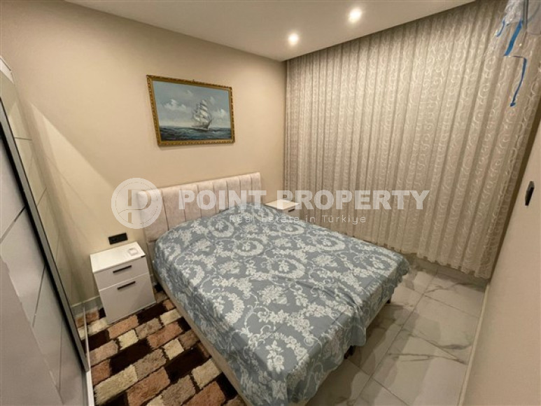Furnished one-bedroom apartment, 48m², in a new residence with infrastructure in Oba, Alanya-id-2539-photo-6