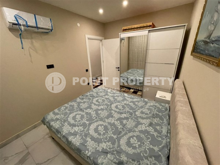 Furnished one-bedroom apartment, 48m², in a new residence with infrastructure in Oba, Alanya-id-2539-photo-7