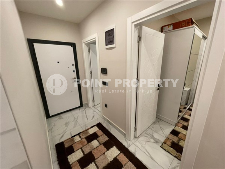 Furnished one-bedroom apartment, 48m², in a new residence with infrastructure in Oba, Alanya-id-2539-photo-12