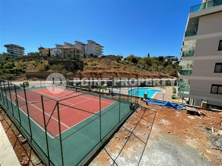 Furnished one-bedroom apartment, 48m², in a new residence with infrastructure in Oba, Alanya-id-2539-photo-15