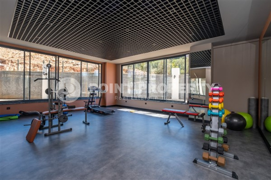 Furnished one-bedroom apartment, 48m², in a new residence with infrastructure in Oba, Alanya-id-2539-photo-16