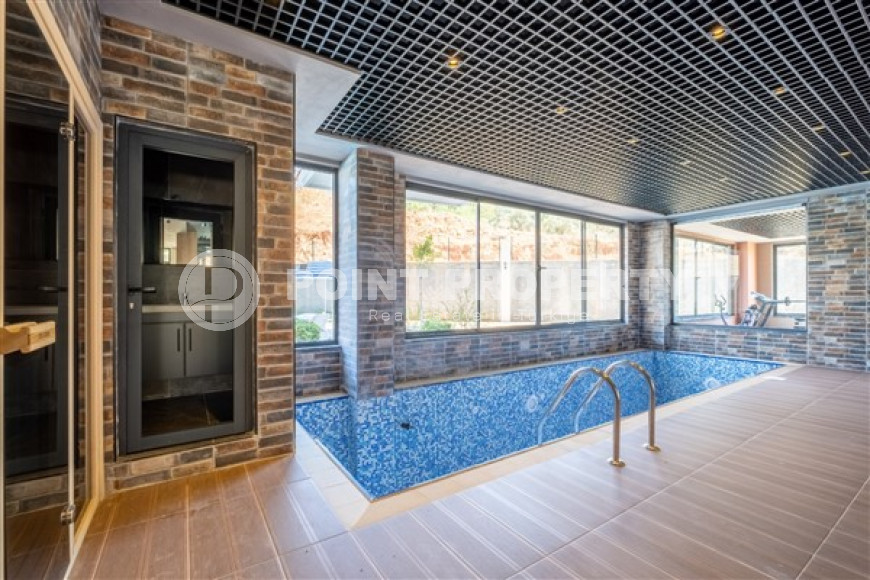 Furnished one-bedroom apartment, 48m², in a new residence with infrastructure in Oba, Alanya-id-2539-photo-17