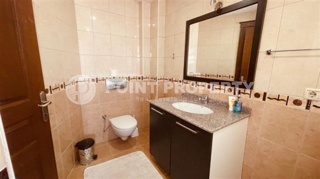 Просторная квартира с двумя спальнями, 110м², у реки Дим Чай в районе Тосмур, Алания-id-2543-фото-11