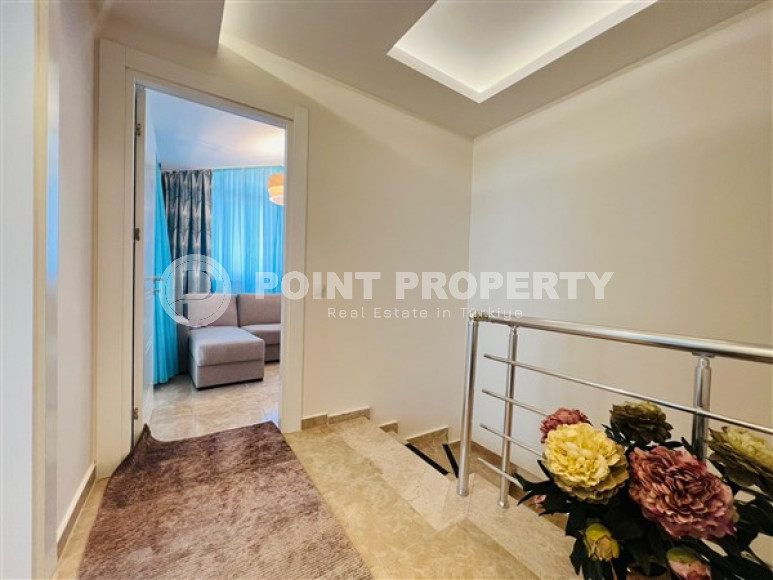 Элегантный меблированный пентхаус 3+1, 160м² в центре Алании, в 1300 метрах от моря-id-2544-фото-15