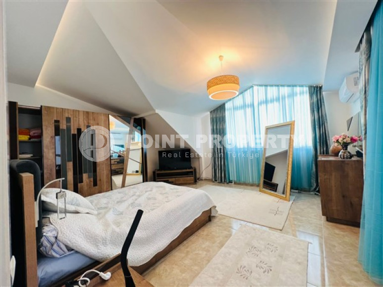 Элегантный меблированный пентхаус 3+1, 160м² в центре Алании, в 1300 метрах от моря-id-2544-фото-23