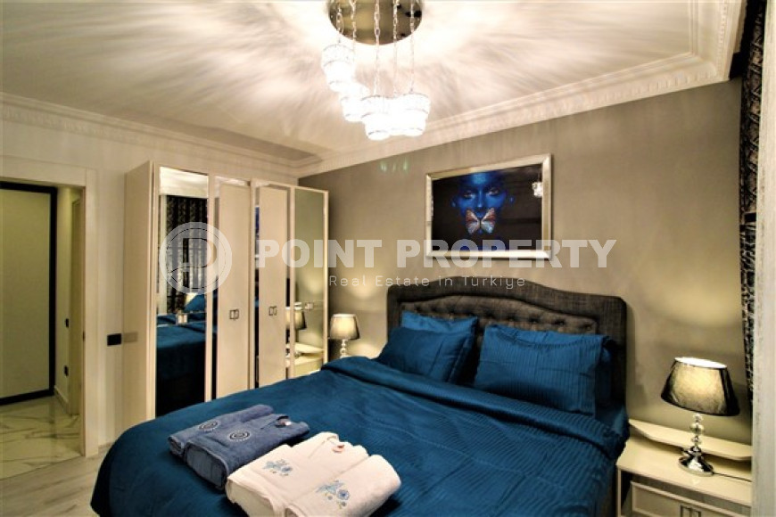 Three-room apartment, 120m², with an elegant interior in a luxury complex in Cikcilli, Alanya-id-2554-photo-26