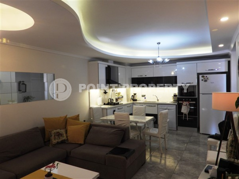 Меблированный пентхаус 3+1, 130м², с видом на крепость Алании в элитном комплексе в Джикджилли-id-2558-фото-4