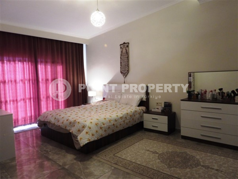 Меблированный пентхаус 3+1, 130м², с видом на крепость Алании в элитном комплексе в Джикджилли-id-2558-фото-9