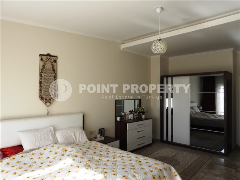 Меблированный пентхаус 3+1, 130м², с видом на крепость Алании в элитном комплексе в Джикджилли-id-2558-фото-10