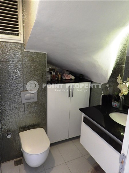 Меблированный пентхаус 3+1, 130м², с видом на крепость Алании в элитном комплексе в Джикджилли-id-2558-фото-12