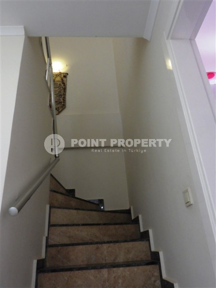 Меблированный пентхаус 3+1, 130м², с видом на крепость Алании в элитном комплексе в Джикджилли-id-2558-фото-14