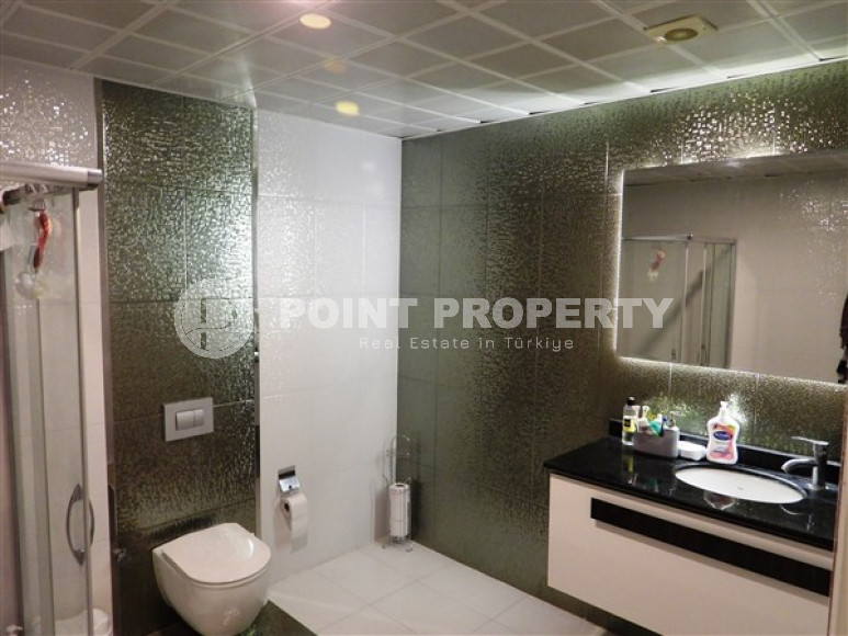 Меблированный пентхаус 3+1, 130м², с видом на крепость Алании в элитном комплексе в Джикджилли-id-2558-фото-17