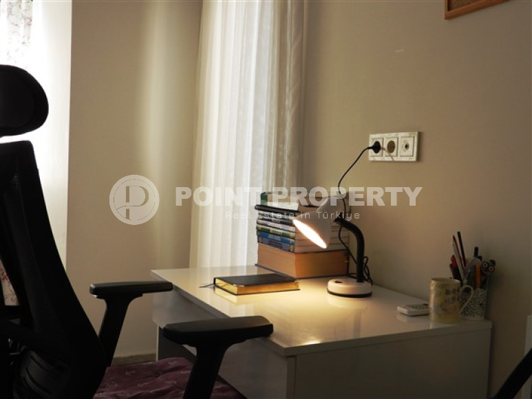 Меблированный пентхаус 3+1, 130м², с видом на крепость Алании в элитном комплексе в Джикджилли-id-2558-фото-21