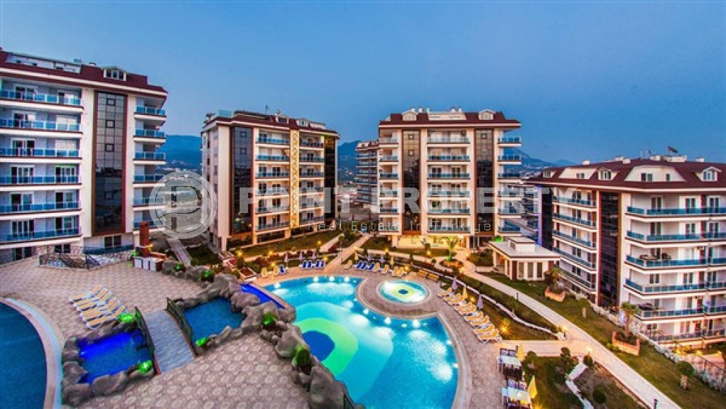 Меблированный пентхаус 3+1, 130м², с видом на крепость Алании в элитном комплексе в Джикджилли-id-2558-фото-35