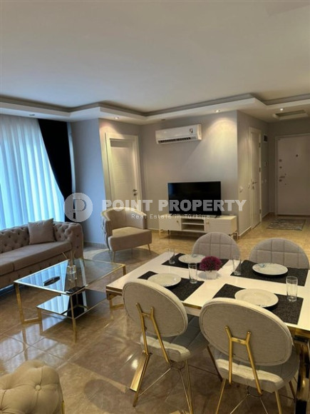 Completed one-bedroom apartment, 55m², in a modern complex with a swimming pool in the center of Alanya-id-2560-photo-4