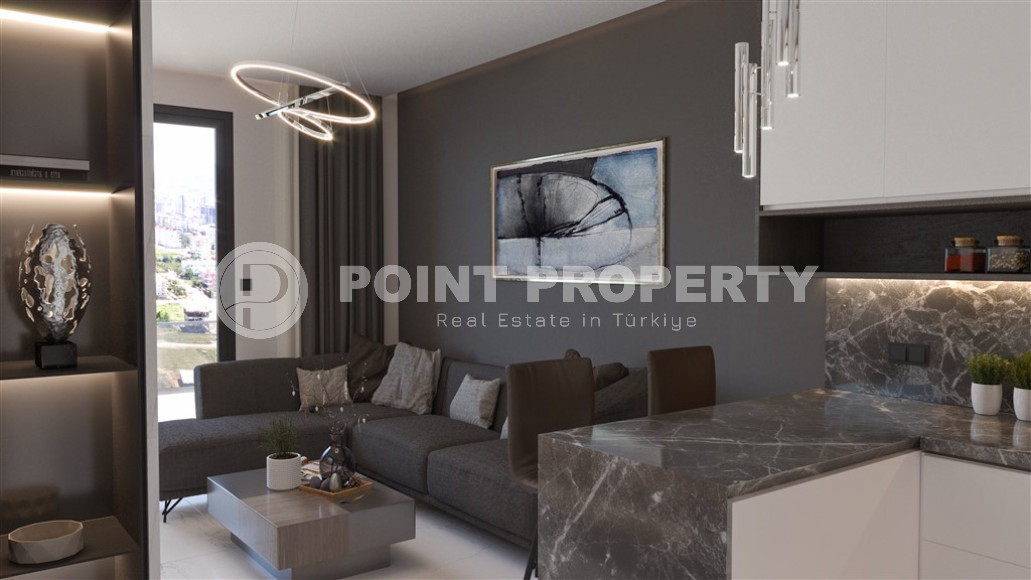 New 1+1 apartment in a residential complex at the final stage of construction, Gazipasa, Alanya-id-2565-photo-4