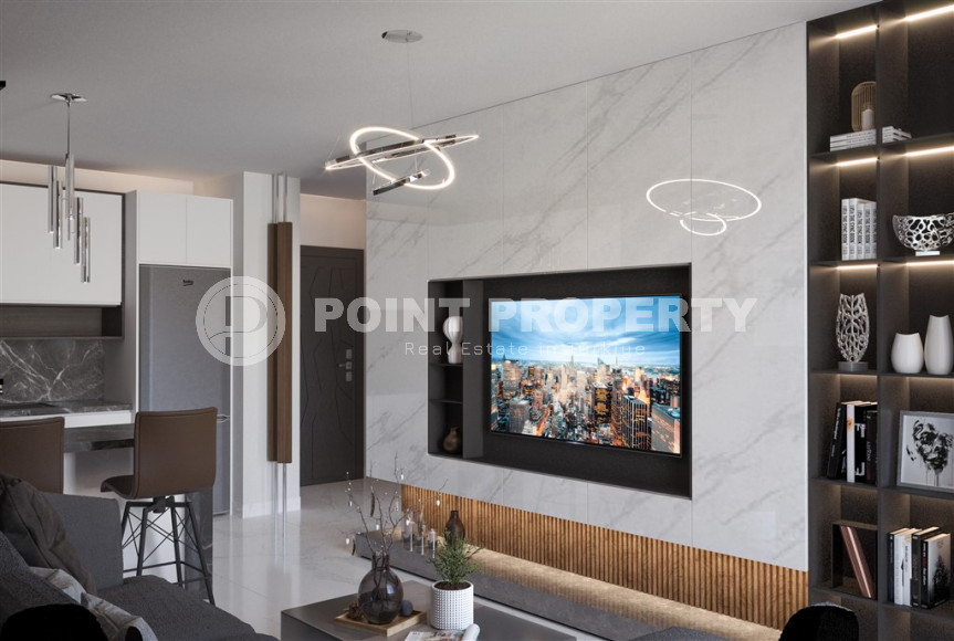 New 1+1 apartment in a residential complex at the final stage of construction, Gazipasa, Alanya-id-2565-photo-5