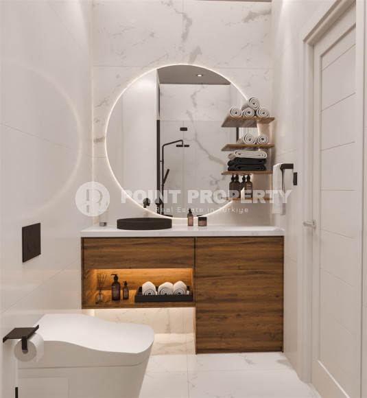 New 1+1 apartment in a residential complex at the final stage of construction, Gazipasa, Alanya-id-2565-photo-8