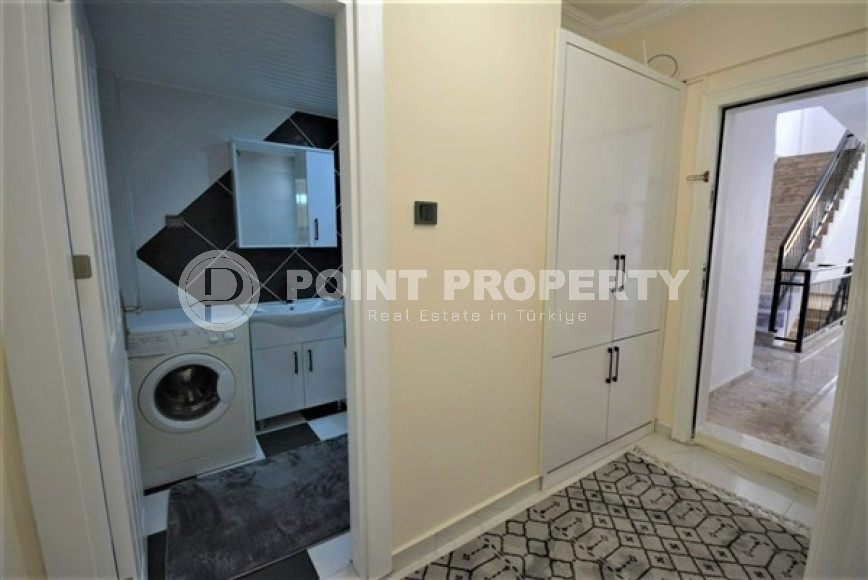 Готовая к проживанию, квартира 1+1, 65м², в резиденции с инфраструктурой в 300м от моря, Махмутлар-id-2568-фото-10