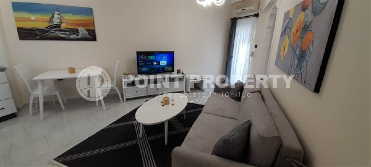 Готовая к проживанию, квартира 1+1, 65м², в резиденции с инфраструктурой в 300м от моря, Махмутлар-id-2568-фото-3