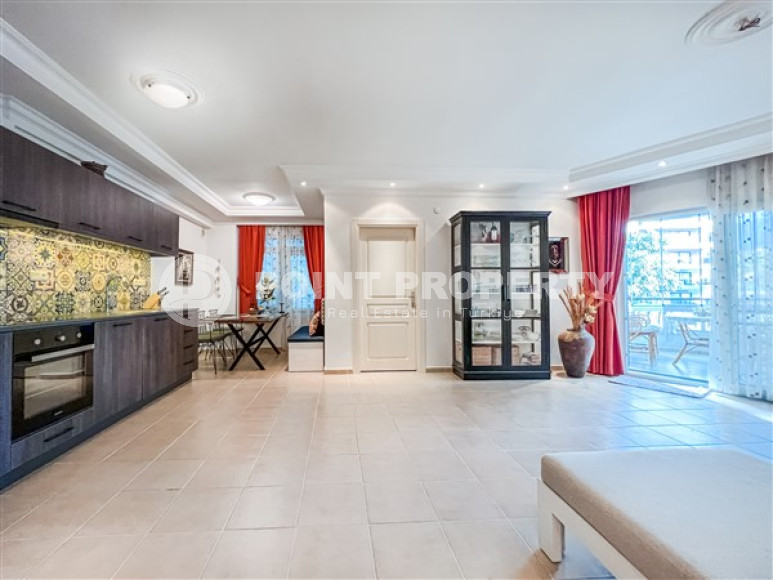 Меблированная трехкомнатная квартира, 107м², в уютной резиденции в районе Алании Тосмур-id-2578-фото-6