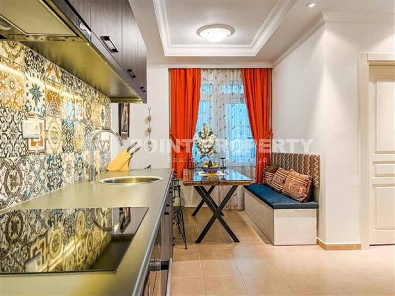 Меблированная трехкомнатная квартира, 107м², в уютной резиденции в районе Алании Тосмур-id-2578-фото-7