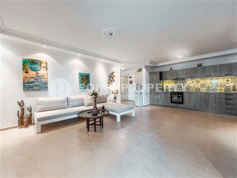 Меблированная трехкомнатная квартира, 107м², в уютной резиденции в районе Алании Тосмур-id-2578-фото-11