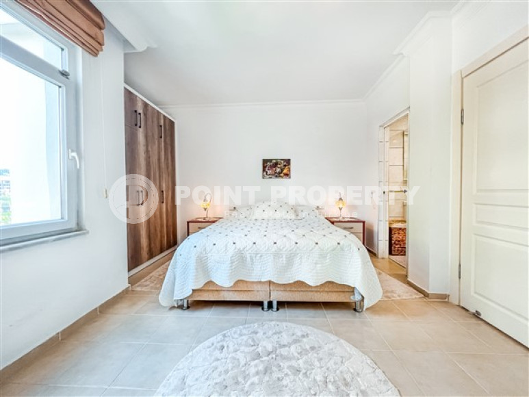 Меблированная трехкомнатная квартира, 107м², в уютной резиденции в районе Алании Тосмур-id-2578-фото-19