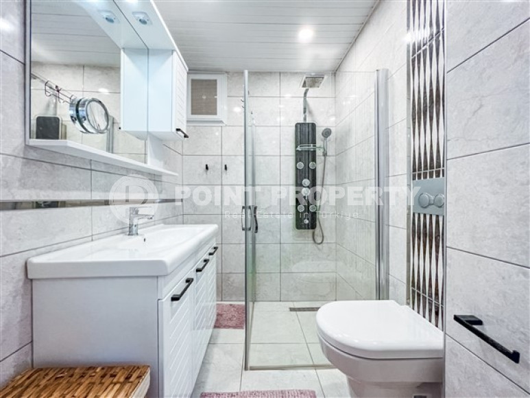 Меблированная трехкомнатная квартира, 107м², в уютной резиденции в районе Алании Тосмур-id-2578-фото-23