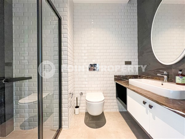 Стильный пентхаус 2+1, 108м², в резиденции с хорошей инфраструктурой в центре Алании-id-2585-фото-11